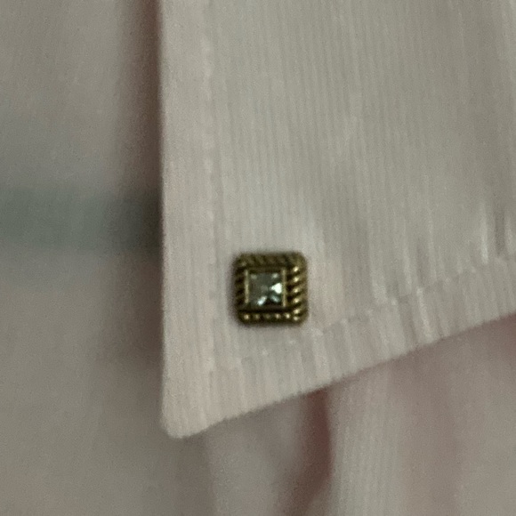 Sandro Pollie Studded Striped Cotton-poplin Shirt - Picture 7 of 16